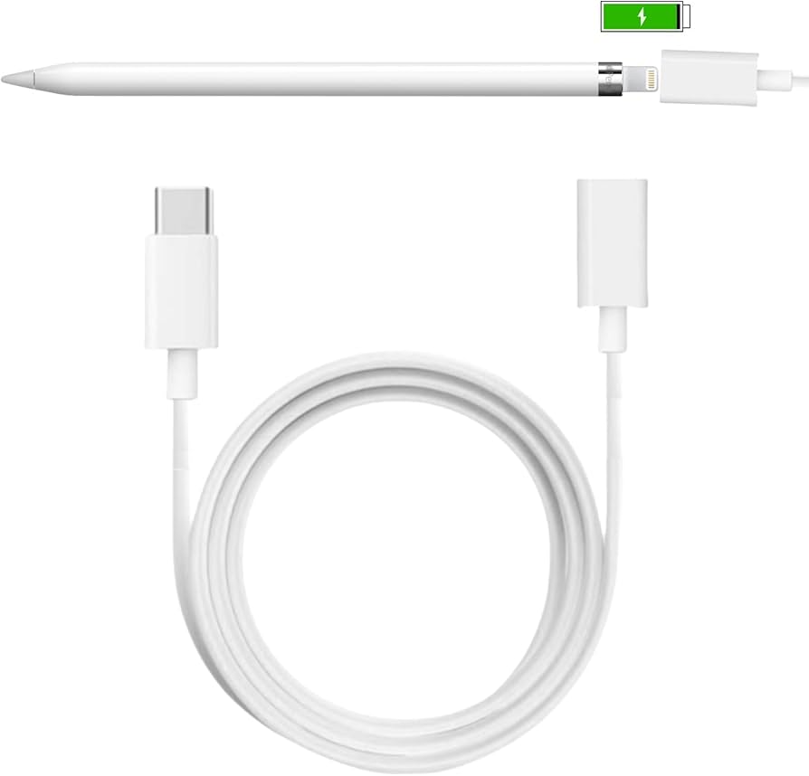 新品未使用 Apple Pencil 第1世代 lightning  USB-C Amazon.com: for Apple Pencil Charger,3.3FT/1Pack USB C Male